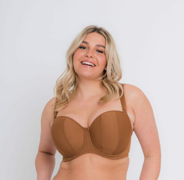 Luxe Strapless Bra - Caramel