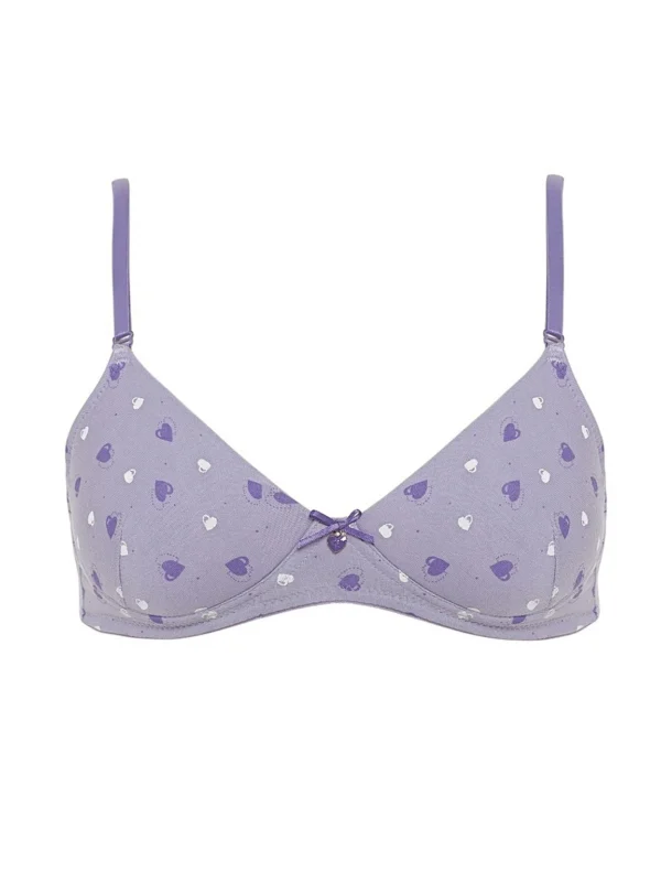 Purple Heart Bra