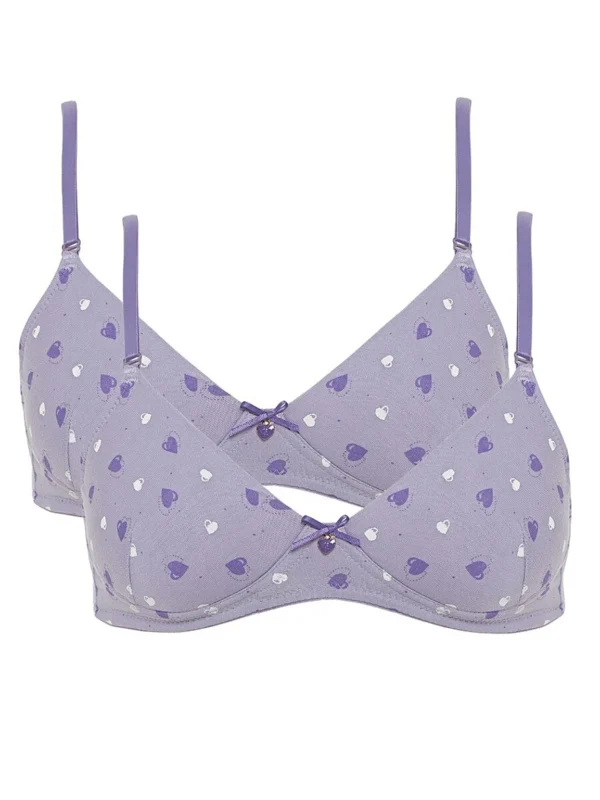 Purple Heart Bra