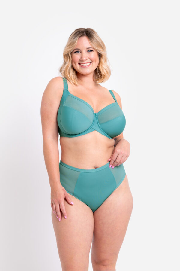 Wonderfully Full Cup Bra/Short - Mineral Blue